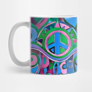 Blue Hippie Art Mug